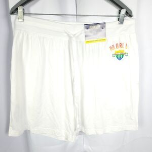 NWT Polo Ralph Lauren Mens XL White Comfort Length Sleep Shorts Pajamas 6 Inch